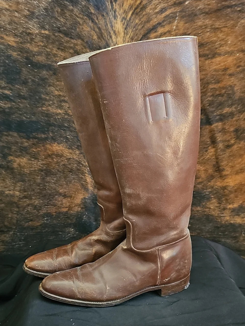 Womens Tall Brown Leather Riding Boots